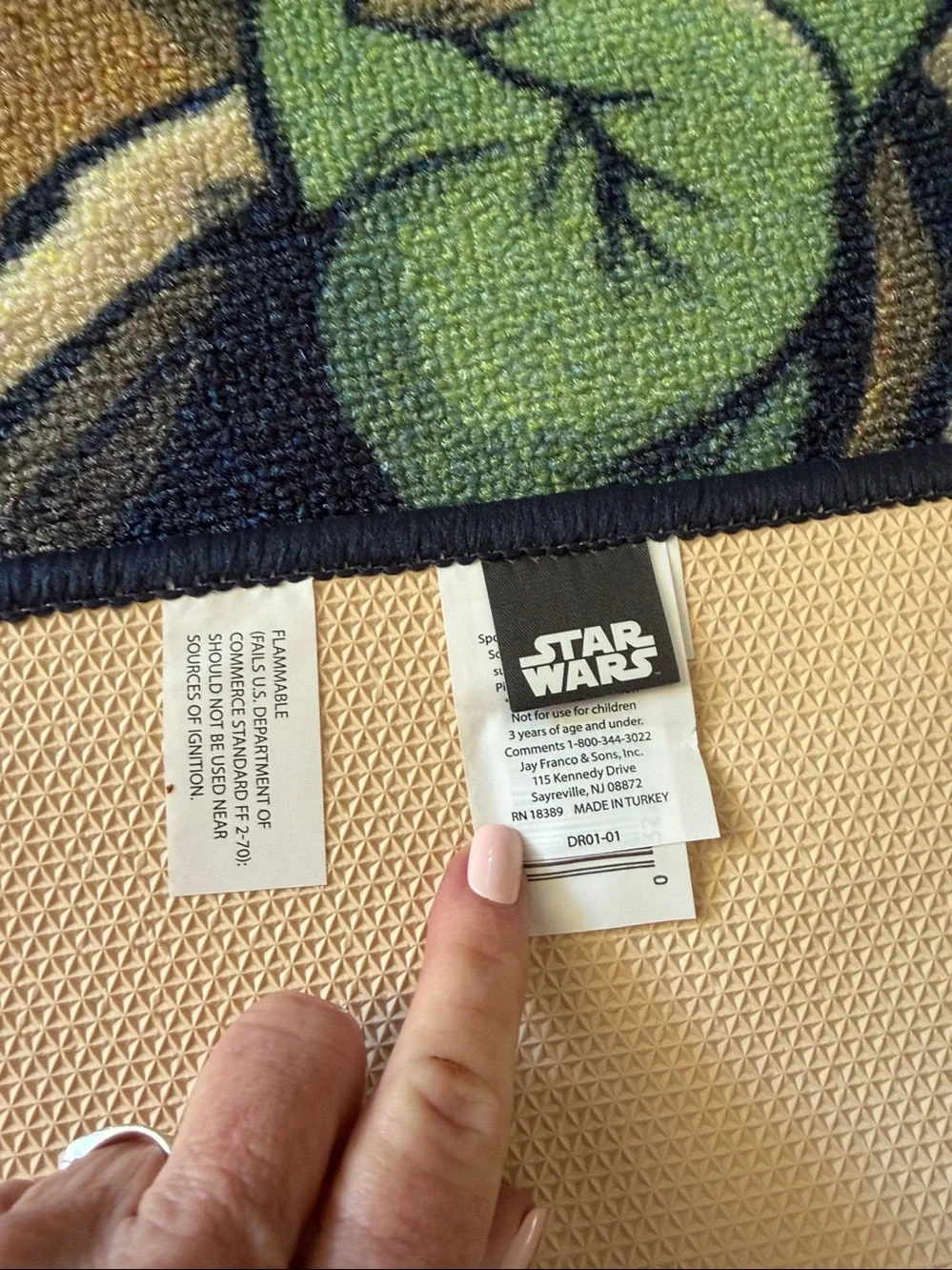 STAR WARS Rug - NEW
52 by 68 Inches - Rubber Backing - Picture 5 of 7